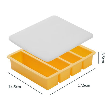 Giant Silicone Freezer Tray With Lid  Extra Large Food Storage And Freezing Mold 11