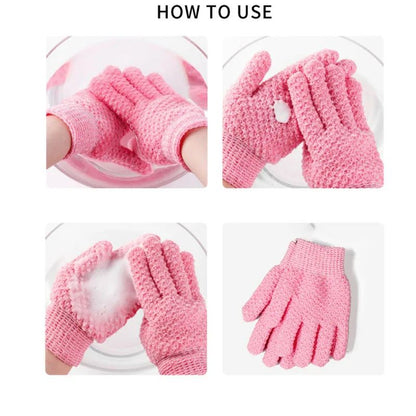 Exfoliating Bath Foam Glove For Deep Cleaning  Peeling  Shower Washcloth 4