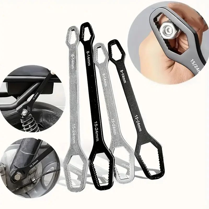 Compact DoubleHead Adjustable Wrench 317 Mm  Versatile MultiPurpose Tool 1