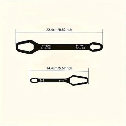Compact DoubleHead Adjustable Wrench 317 Mm  Versatile MultiPurpose Tool 5