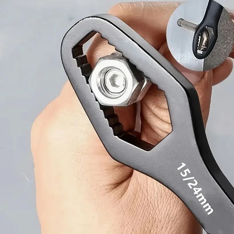 Compact DoubleHead Adjustable Wrench 317 Mm  Versatile MultiPurpose Tool 7