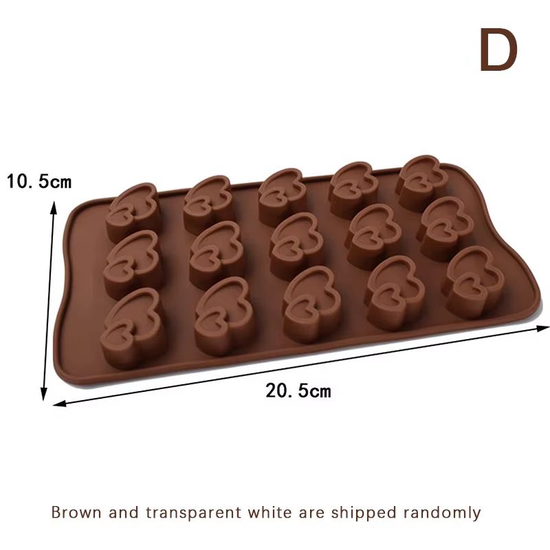 Silicone Diamond Heart Baking Mold 1510 Cavity  Mold For Chocolate Cakes Cookies Ice Cubes Desserts 9