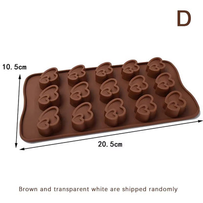 Silicone Diamond Heart Baking Mold 1510 Cavity  Mold For Chocolate Cakes Cookies Ice Cubes Desserts 9