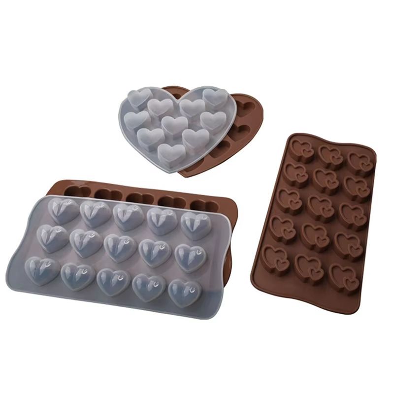 Silicone Diamond Heart Baking Mold 1510 Cavity  Mold For Chocolate Cakes Cookies Ice Cubes Desserts 2