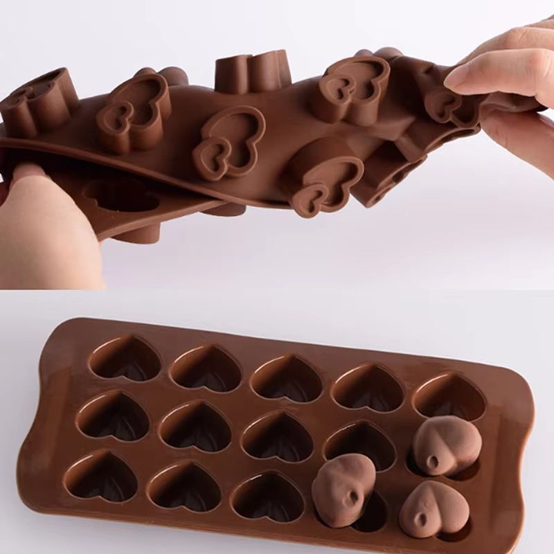 Silicone Diamond Heart Baking Mold 1510 Cavity  Mold For Chocolate Cakes Cookies Ice Cubes Desserts 4