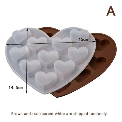 Silicone Diamond Heart Baking Mold 1510 Cavity  Mold For Chocolate Cakes Cookies Ice Cubes Desserts 7
