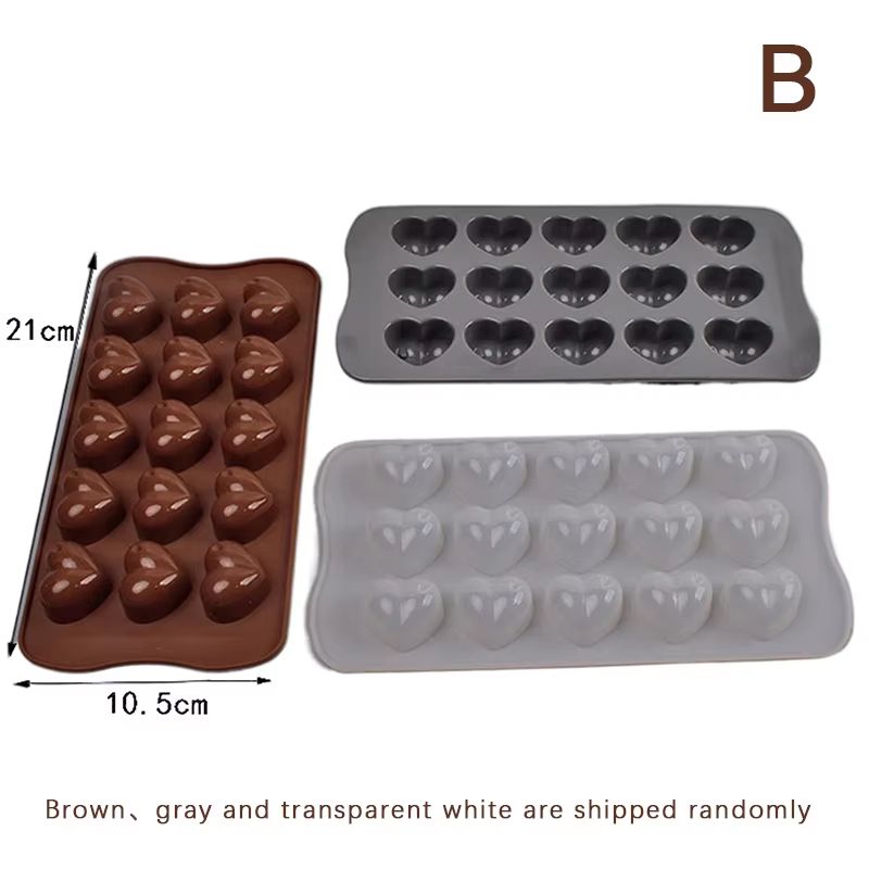 Silicone Diamond Heart Baking Mold 1510 Cavity  Mold For Chocolate Cakes Cookies Ice Cubes Desserts 8