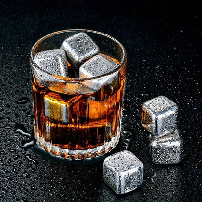 Stainless Steel Whiskey Stones  Reusable Ice Cubes For Whisky Beer  Wine 468 PCS 6
