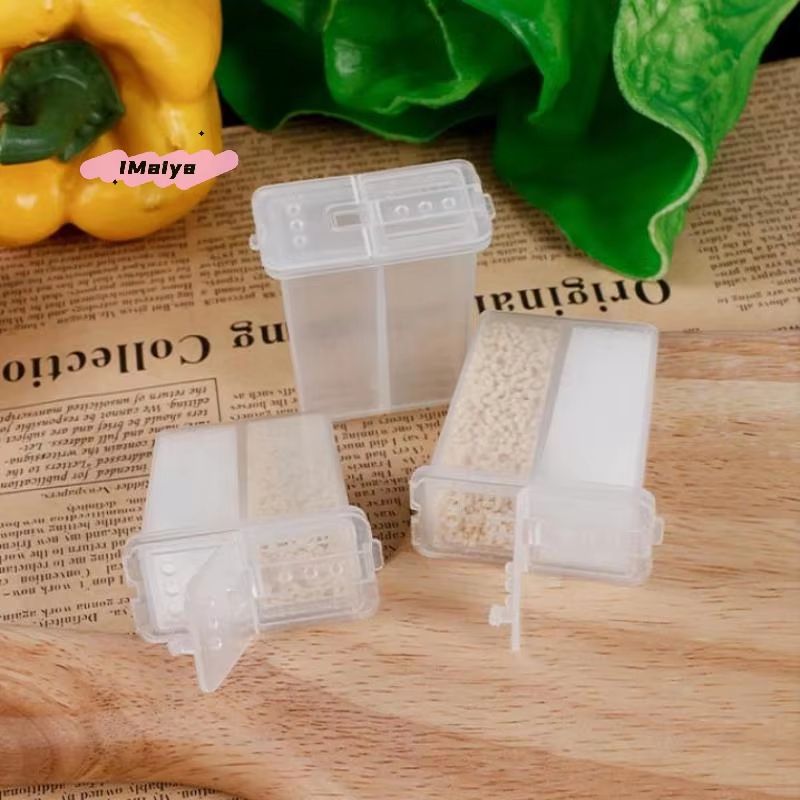 2 In 1 Multi Purpose Camping Seasoning Shaker With Lid  2 Compartment Salt Pepper Spice Jar For Out 4