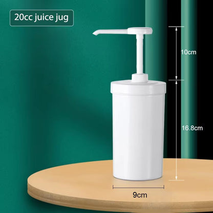 10152030CC Liquid Dispenser With Scale  Coffee Syrup Drip Bottle With Hydraulic Pump Nozzle For Kit 9