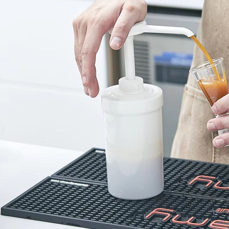10152030CC Liquid Dispenser With Scale  Coffee Syrup Drip Bottle With Hydraulic Pump Nozzle For Kit 2