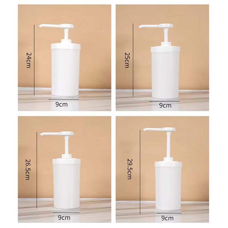 10152030CC Liquid Dispenser With Scale  Coffee Syrup Drip Bottle With Hydraulic Pump Nozzle For Kit 5
