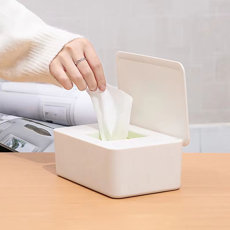 Dustproof Wet Tissue Box With Lid  Baby Wipe Storage Holder For Home Car Office 3