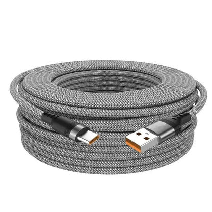 Extra Long USB C Fast Charging Cable Nylon Braided 6A Data Wire 7