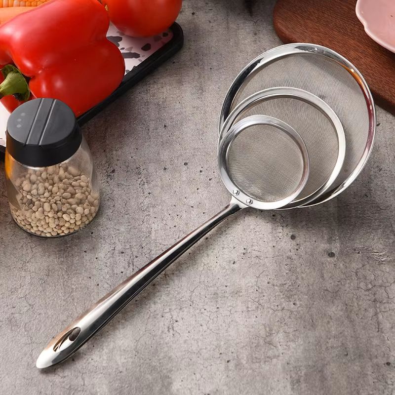 Stainless Steel Fine Mesh Skimmer Spoon  Fat Grease And Foam Strainer For Soups And Cooking 3