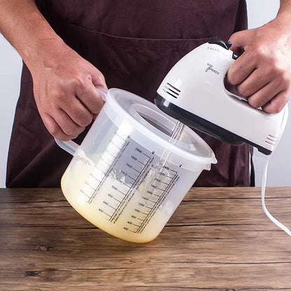 Large Capacity Baking Measuring Cup 25 L Mixing Cup With Lid  Transparent Plastic Kitchen Measuring 8