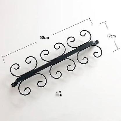 Metal Wine Glass Rack 4812 Cup Stemware Hanging Holder For Cabinets Bars Kitchens 11