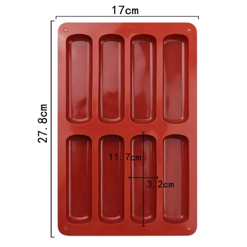 Commercial Silicone Tiramisu Finger Cookies Mold  15 Cavity Nonstick Baking Mold For Desserts And C 7