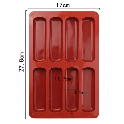 Commercial Silicone Tiramisu Finger Cookies Mold  15 Cavity Nonstick Baking Mold For Desserts And C 7