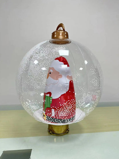 Outdoor Christmas Inflatable Decor Ball  60cm Giant PVC Ornament For Holiday Decor 6