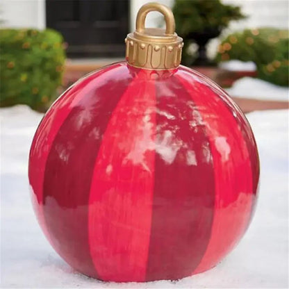 Outdoor Christmas Inflatable Decor Ball  60cm Giant PVC Ornament For Holiday Decor 17