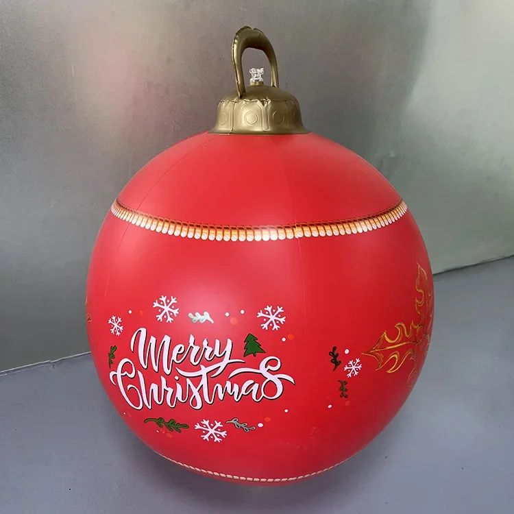 Outdoor Christmas Inflatable Decor Ball  60cm Giant PVC Ornament For Holiday Decor 19