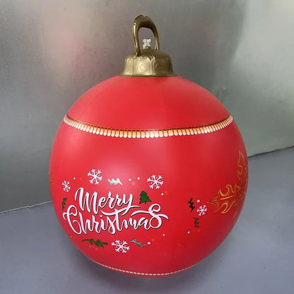Outdoor Christmas Inflatable Decor Ball  60cm Giant PVC Ornament For Holiday Decor 19