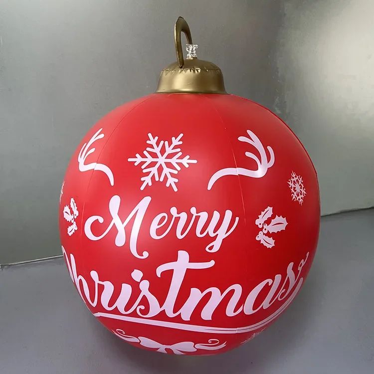 Outdoor Christmas Inflatable Decor Ball  60cm Giant PVC Ornament For Holiday Decor 21