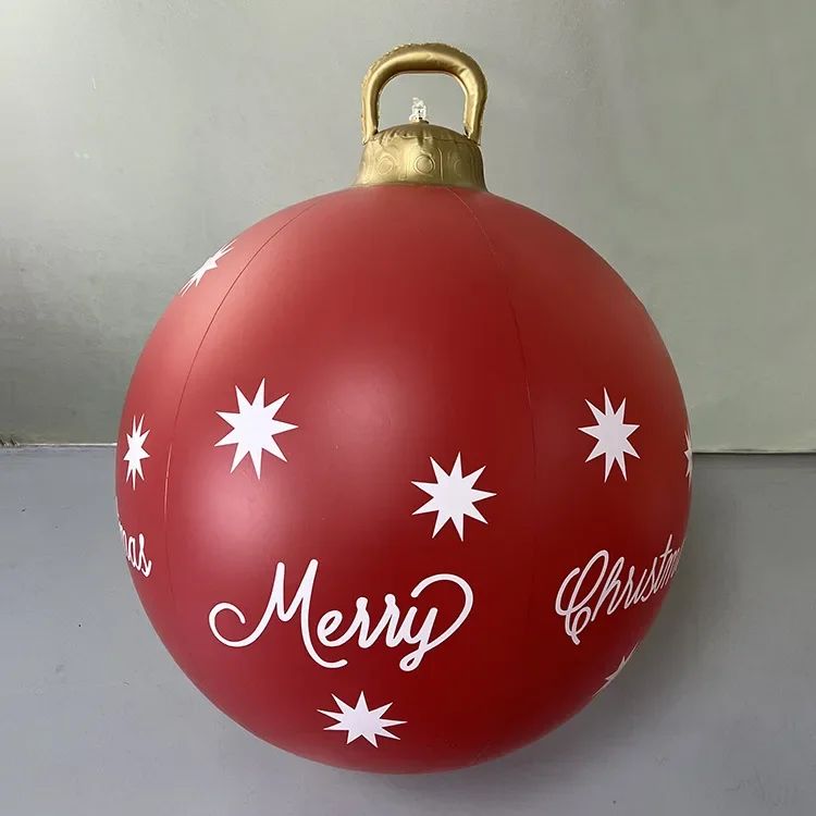 Outdoor Christmas Inflatable Decor Ball  60cm Giant PVC Ornament For Holiday Decor 22