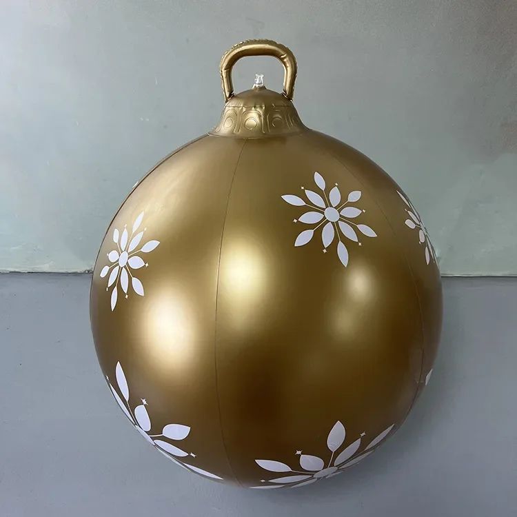 Outdoor Christmas Inflatable Decor Ball  60cm Giant PVC Ornament For Holiday Decor 24