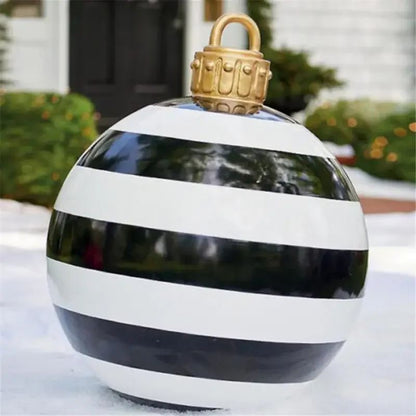Outdoor Christmas Inflatable Decor Ball  60cm Giant PVC Ornament For Holiday Decor 15
