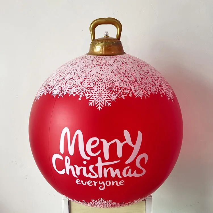 Outdoor Christmas Inflatable Decor Ball  60cm Giant PVC Ornament For Holiday Decor 28