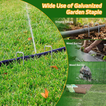 UType Galvanized Turf Staples  Landscape Sod Pins For Securing Artificial Grass  Garden Fencing 4