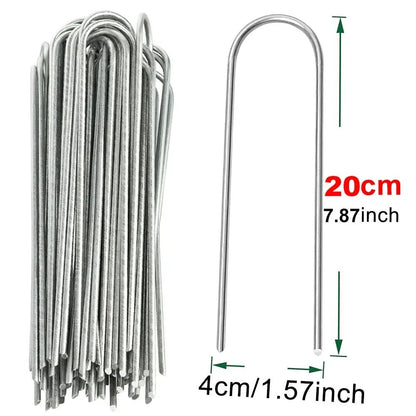 UType Galvanized Turf Staples  Landscape Sod Pins For Securing Artificial Grass  Garden Fencing 8