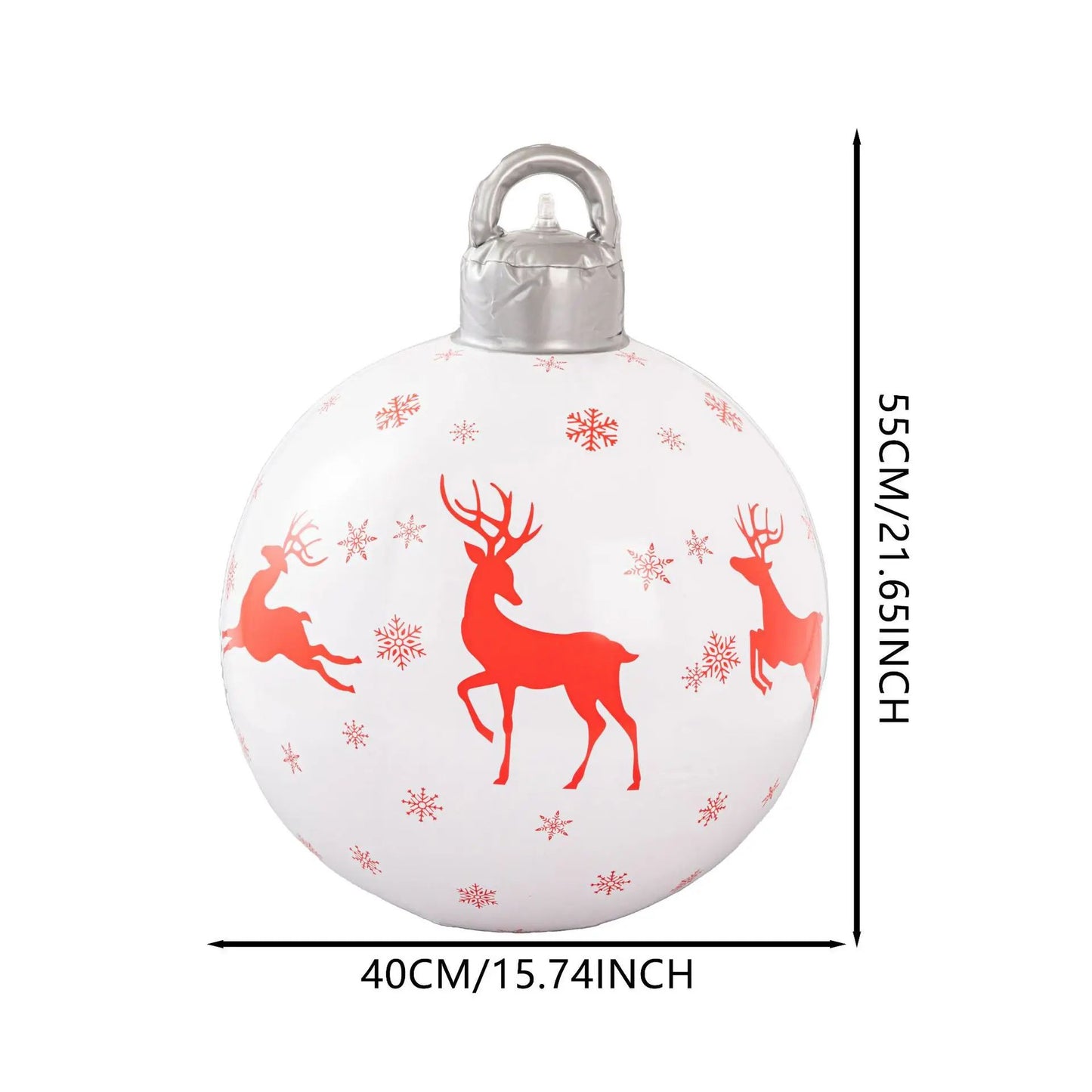 40cm Inflatable Christmas Ball  PVC BlowUp Ornament For Outdoor  Indoor Decor 5