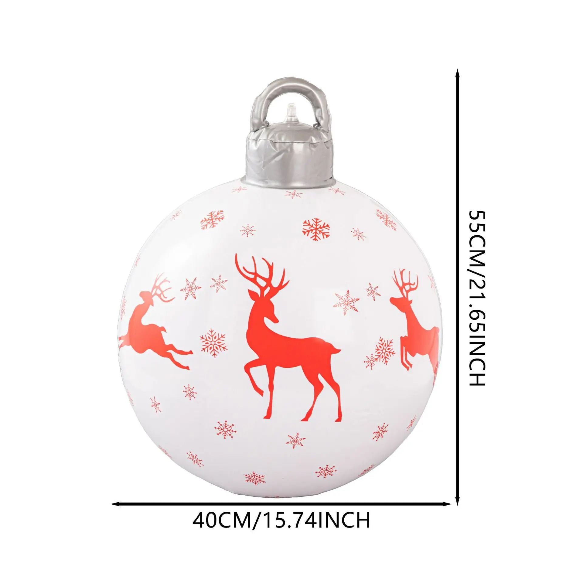 40cm Inflatable Christmas Ball  PVC BlowUp Ornament For Outdoor  Indoor Decor 5