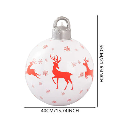 40cm Inflatable Christmas Ball  PVC BlowUp Ornament For Outdoor  Indoor Decor 5