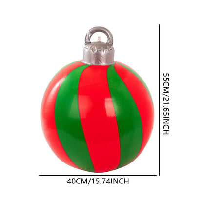 40cm Inflatable Christmas Ball  PVC BlowUp Ornament For Outdoor  Indoor Decor 7