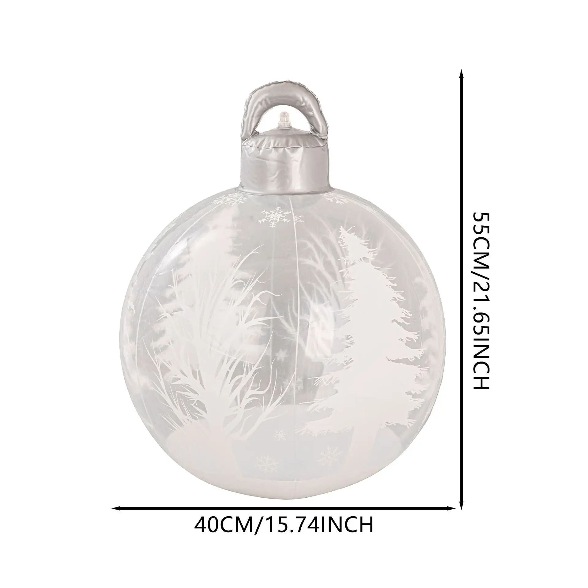 40cm Inflatable Christmas Ball  PVC BlowUp Ornament For Outdoor  Indoor Decor 8