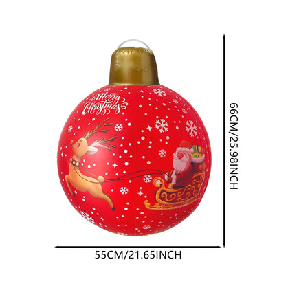 40cm Inflatable Christmas Ball  PVC BlowUp Ornament For Outdoor  Indoor Decor 9