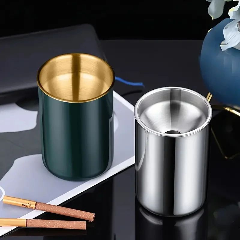 Smokeless SpillProof Stainless Steel Ashtray 4