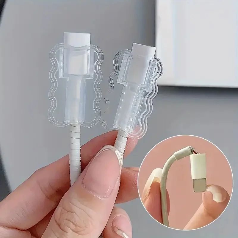 ClearGuard 10Pack Cable Protection Sleeves  Durable AntiBreak Charging Cord Protectors For Apple  A 1