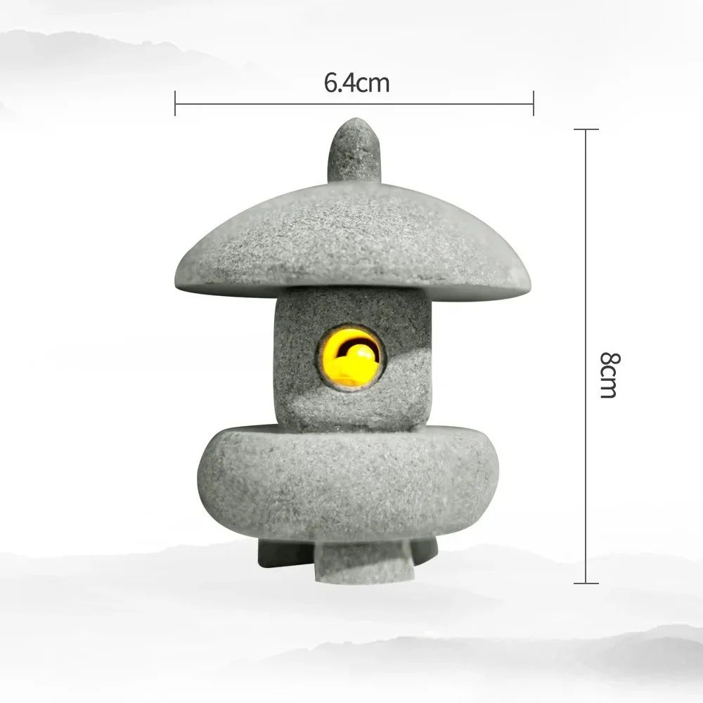 Pagoda Lantern Garden Statue  Zen Landscape Decor For Yard Bonsai  Aquariums 7