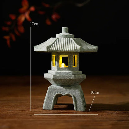 Pagoda Lantern Garden Statue  Zen Landscape Decor For Yard Bonsai  Aquariums 11