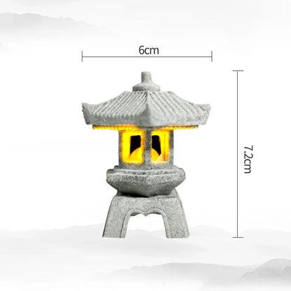 Pagoda Lantern Garden Statue  Zen Landscape Decor For Yard Bonsai  Aquariums 9