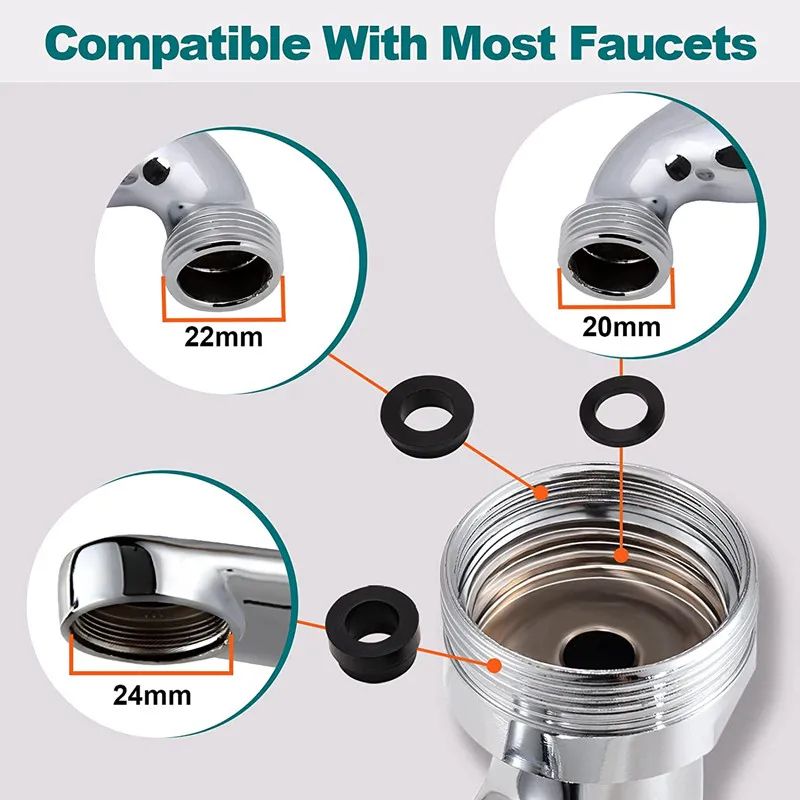 1080 Rotating Kitchen  Bathroom Faucet Sprayer Head  Universal 2224 Mm Aerator Nozzle 4