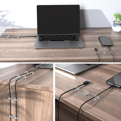 Self Adhesive Adjustable Cable Clips Wire Clamps Organizer Set 50 Piece 1
