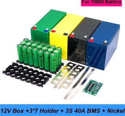 Battery Storage Box 12V 7Ah to 20Ah with 3S BMS for Lead Acid Replacement