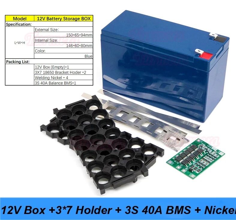 Battery Storage Box 12V 7Ah To 20Ah With 3S BMS For Lead Acid Replacement 8