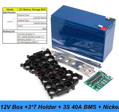 Battery Storage Box 12V 7Ah To 20Ah With 3S BMS For Lead Acid Replacement 8